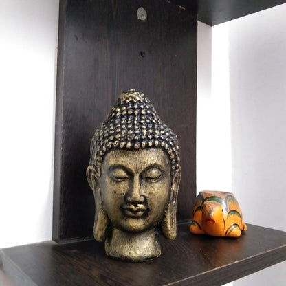 Handmade Organic Cow Dung Buddha Statue for Home Decor | Eco-Friendly