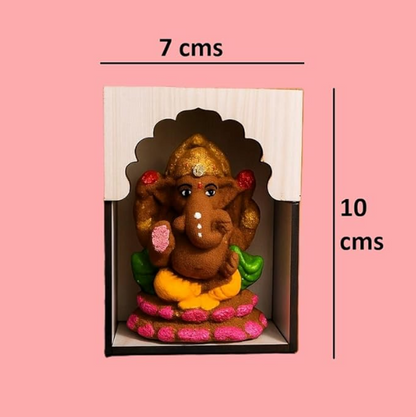 Handmade Cow Dung Ganesha for Car Dashboard || Mini Ganesha Idol (Cow Dung)