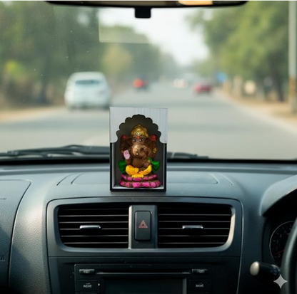 Handmade Cow Dung Ganesha for Car Dashboard || Mini Ganesha Idol (Cow Dung)